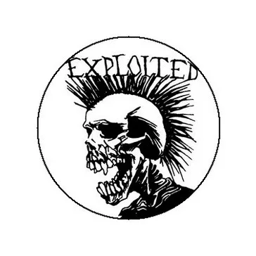 EXPLOITED: Skull (jelvény, 2,5 cm)
