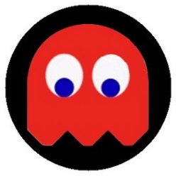 PAC-MAN: piros (jelvény, 2,5 cm)