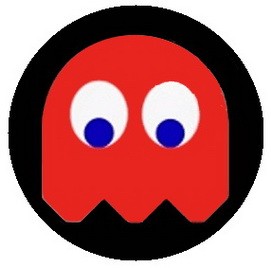 PAC-MAN: piros (jelvény, 2,5 cm)