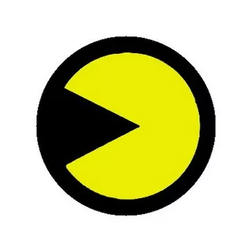 PAC-MAN: sárga (jelvény, 2,5 cm)