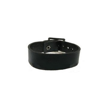 Üres, bőr csuklószorító (1,7 cm széles)