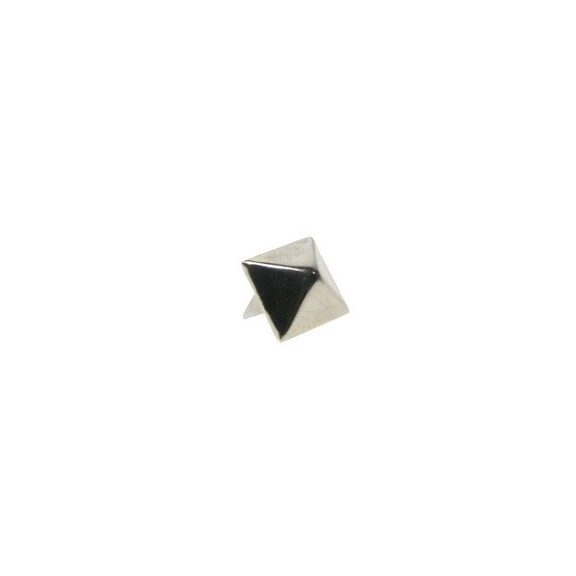 Szegecs, piramis, kicsi, nikkel (12x12x5mm, 1/2 inch) Szegecs, piramis, kicsi, nikkel (12x12x5mm, 1/2 inch)