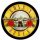 GUNS N' ROSES: Bullet Logo (round) (hátfelvarró / backpatch)