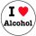 I LOVE ALCOHOL (jelvény, 2,5 cm)