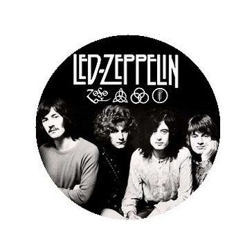 LED ZEPPELIN: Band (jelvény, 2,5 cm)