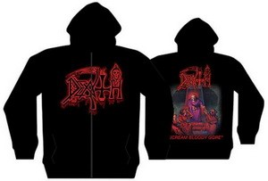 DEATH: Scream Bloody Gore (kapucnis pulóver, cipzáros)