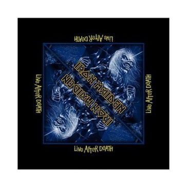 IRON MAIDEN: Live After Death (fejkendő, 55 x 55 cm) 