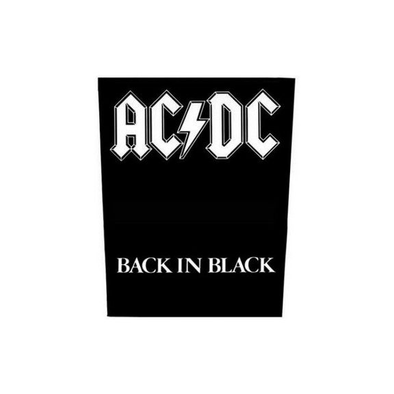 AC/DC: Back In Black (hátfelvarró / backpatch) AC/DC: Back In Black (hátfelvarró / backpatch)