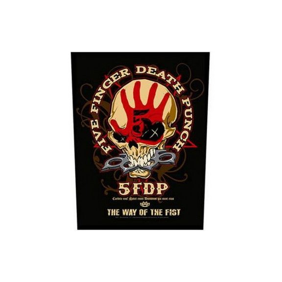 FIVE FINGER DEATH PUNCH: Way Of The Fist (hátfelvarró / backpatch) FIVE FINGER DEATH PUNCH: Way Of The Fist (hátfelvarró / backpatch)