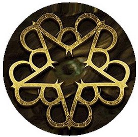 BLACK VEIL BRIDES: Logo (jelvény, 2,5 cm)
