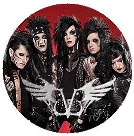 BLACK VEIL BRIDES: Band Winged Logo (jelvény, 2,5 cm)