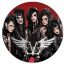 BLACK VEIL BRIDES: Band Winged Logo (jelvény, 2,5 cm)