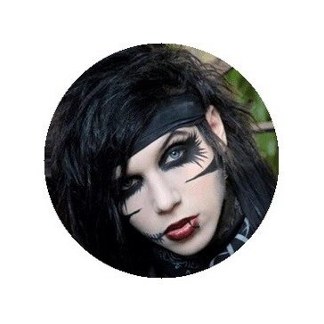 BLACK VEIL BRIDES: Andy (jelvény, 2,5 cm)