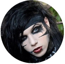 BLACK VEIL BRIDES: Andy (jelvény, 2,5 cm)