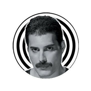 QUEEN: Freddie (jelvény, 2,5 cm)