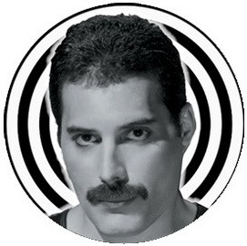 QUEEN: Freddie (jelvény, 2,5 cm)