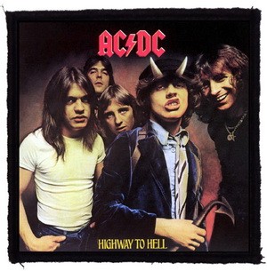AC/DC: Highway To Hell (9,5 cm x 9,5 cm) (felvarró)