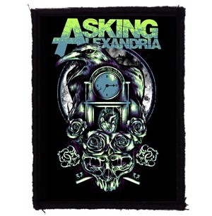 ASKING ALEXANDRIA: Crow Time (7 cm x 9,5 cm) (felvarró)