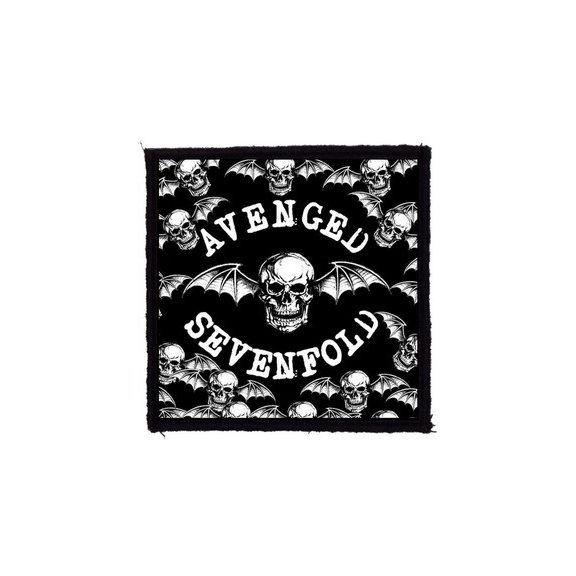 AVENGED SEVENFOLD: BW Bats (9,5 cm x 9,5 cm) (felvarró) AVENGED SEVENFOLD: BW Bats (9,5 cm x 9,5 cm) (felvarró)