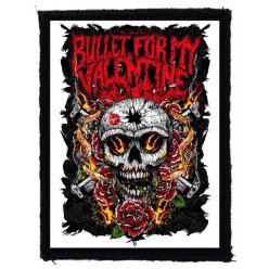   BULLET FOR MY VALENTINE: Skull Roses (7,5 cm x 9,5 cm) (felvarró)