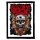 BULLET FOR MY VALENTINE: Skull Roses (7,5 cm x 9,5 cm) (felvarró)