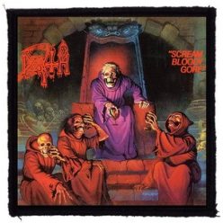 DEATH: Scream Bloody (9,5 cm x 9,5 cm) (felvarró)