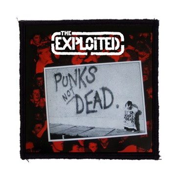 EXPLOITED: Punks Not Dead (9,5 cm x 9,5 cm) (felvarró)