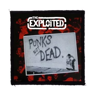 EXPLOITED: Punks Not Dead (9,5 cm x 9,5 cm) (felvarró)