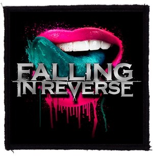 FALLING IN REVERSE: Tongue (9,5 cm x 9,5 cm) (felvarró)