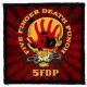 FIVE FINGER DEATH PUNCH: 5FDP Skull (9,5 cm x 9,5 cm) (felvarró)