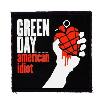 GREEN DAY: American Idiot (9,5 cm x 9,5 cm) (felvarró)