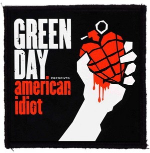 GREEN DAY: American Idiot (9,5 cm x 9,5 cm) (felvarró)