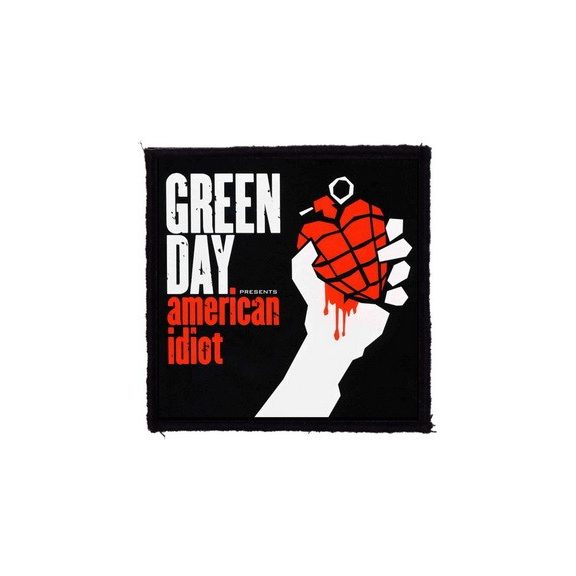 GREEN DAY: American Idiot (9,5 cm x 9,5 cm) (felvarró) GREEN DAY: American Idiot (9,5 cm x 9,5 cm) (felvarró)