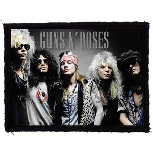GUNS N' ROSES: Band (9,5 cm x 7,5 cm) (felvarró)