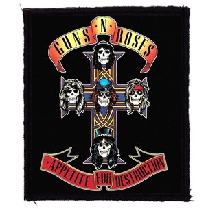 GUNS N' ROSES: Appetite For Destruction (8 cm x 9,5 cm) (felvarró)