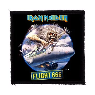 IRON MAIDEN: Flight 666 (9,5 cm x 9,5 cm) (felvarró)