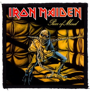 IRON MAIDEN: Piece Of Mind (9,5 cm x 9,5 cm) (felvarró)