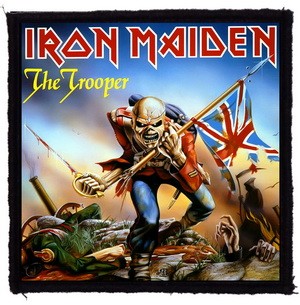 IRON MAIDEN: Trooper (9,5 cm x 9,5 cm) (felvarró)