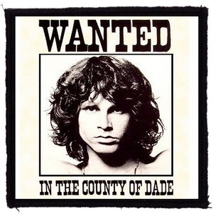 JIM MORRISON: Wanted (9,5 cm x 9,5 cm) (felvarró)