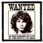 JIM MORRISON: Wanted (9,5 cm x 9,5 cm) (felvarró)