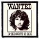 JIM MORRISON: Wanted (9,5 cm x 9,5 cm) (felvarró)
