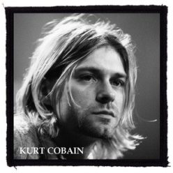 KURT COBAIN: Portrait FF (9,5 cm x 9,5 cm) (felvarró)