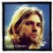 KURT COBAIN: Portrait színes (9,5 cm x 9,5 cm) (felvarró)