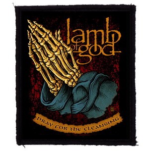 LAMB OF GOD: Pray (8 cm x 9,5 cm) (felvarró)