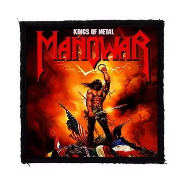 MANOWAR: Kings Of Metal (9,5 cm x 9,5 cm) (felvarró)
