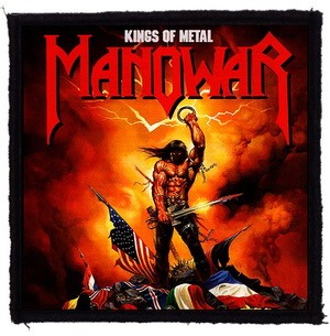 MANOWAR: Kings Of Metal (9,5 cm x 9,5 cm) (felvarró)