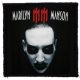 MARILYN MANSON: MM (9,5 cm x 9,5 cm) (felvarró)