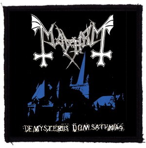 MAYHEM: De mysteriis (9,5 cm x 9,5 cm) (felvarró)