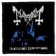 MAYHEM: De mysteriis (9,5 cm x 9,5 cm) (felvarró)
