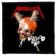 METALLICA: Damage (9,5 cm x 9,5 cm) (felvarró)